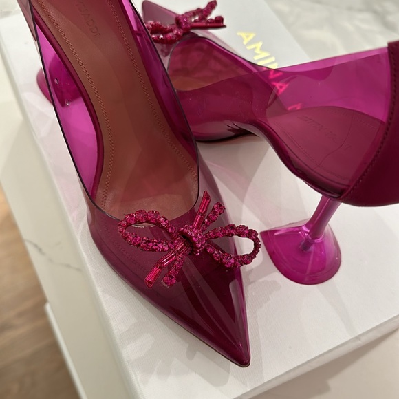 Amina Muaddi Rosie Glass Pump - Picture 2 of 7